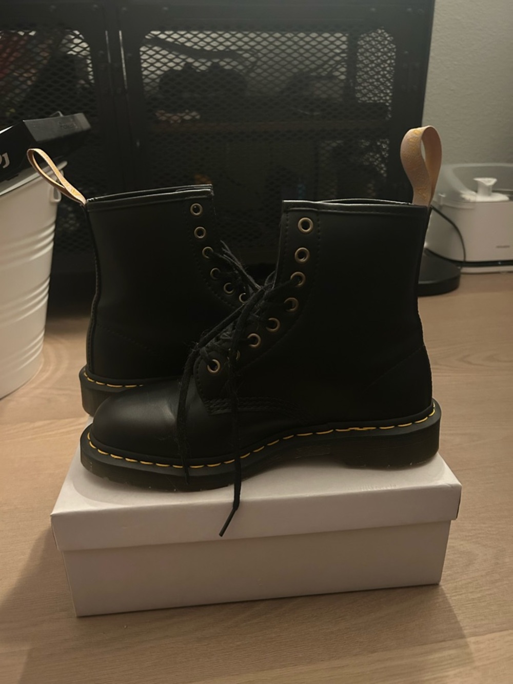 Dr Martens Vegan Felix Lace Up Boots - Womens size 8